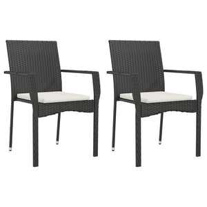 vidaXL Patio Dining Set Outdoor Conversation Set with Cushions Poly Rattan-68