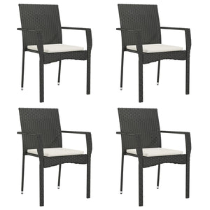 vidaXL Patio Dining Set Outdoor Conversation Set with Cushions Poly Rattan-14