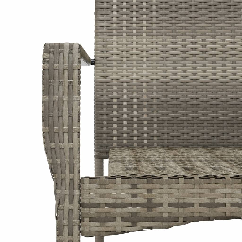 vidaXL Patio Dining Set Outdoor Rattan Wicker Table and Chair Set for Porch-88