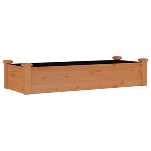vidaXL Garden Raised Bed with Liner Strawberry Planter Herb Bed Solid Wood Fir-66