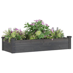 vidaXL Garden Raised Bed with Liner Strawberry Planter Herb Bed Solid Wood Fir-93
