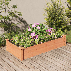 vidaXL Garden Raised Bed with Liner Strawberry Planter Herb Bed Solid Wood Fir-69