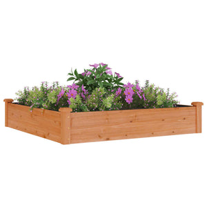 vidaXL Garden Raised Bed with Liner Strawberry Planter Herb Bed Solid Wood Fir-7