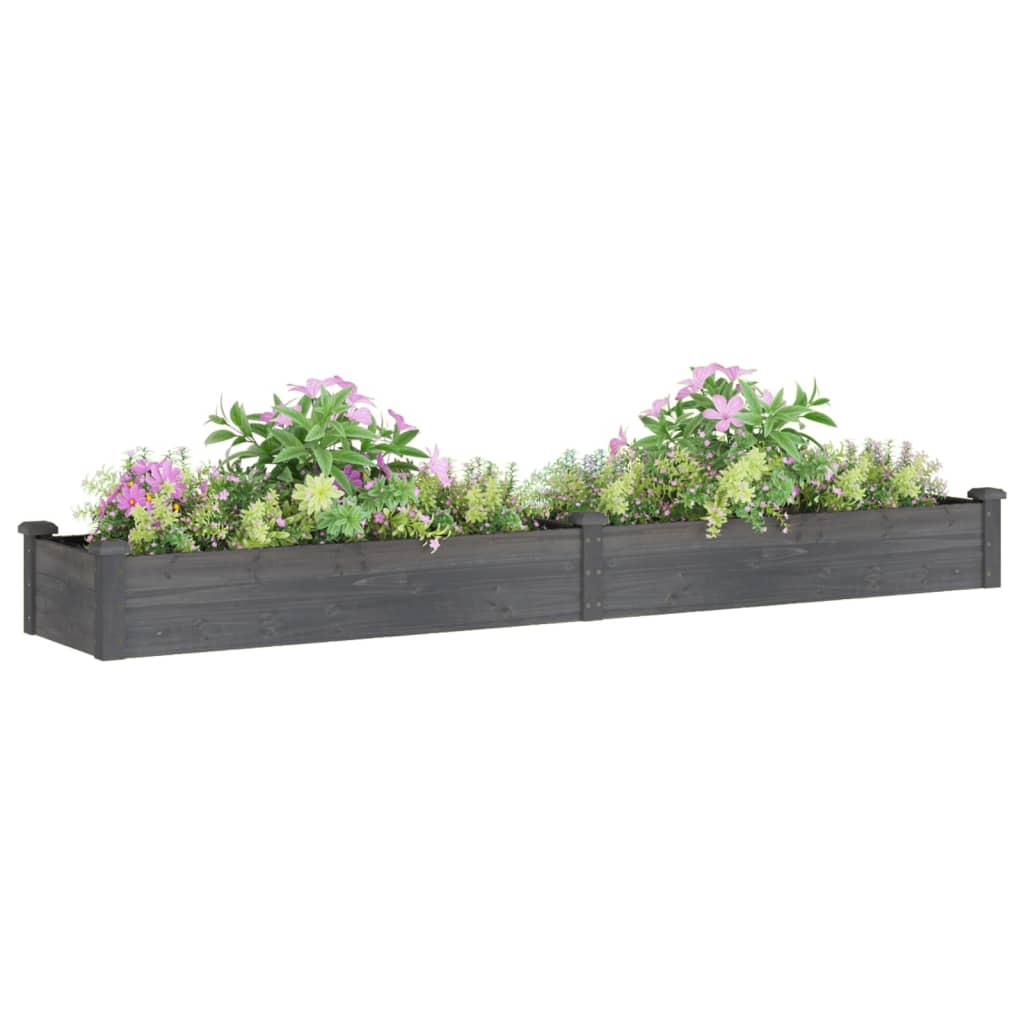 vidaXL Garden Raised Bed with Liner Strawberry Planter Herb Bed Solid Wood Fir-60