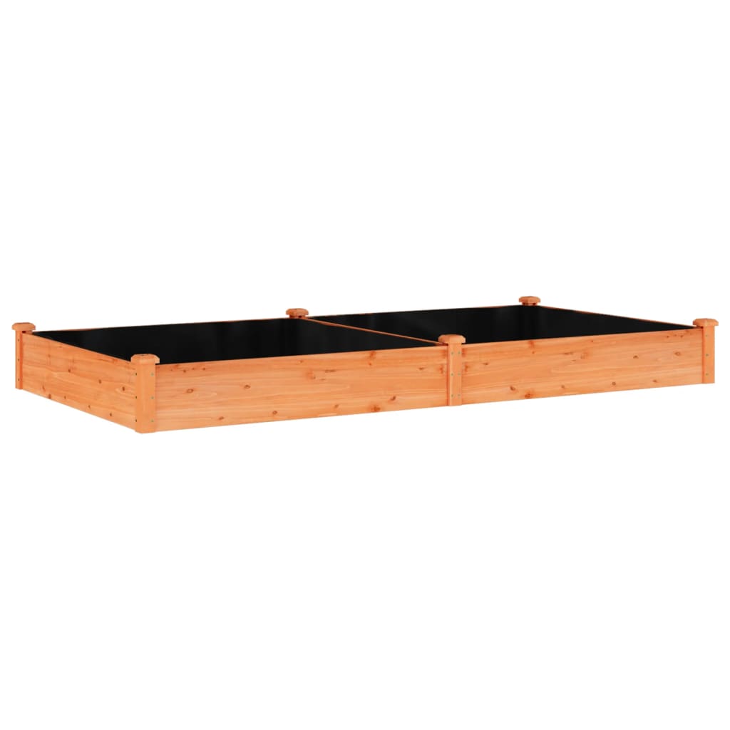 vidaXL Garden Raised Bed with Liner Strawberry Planter Herb Bed Solid Wood Fir-23