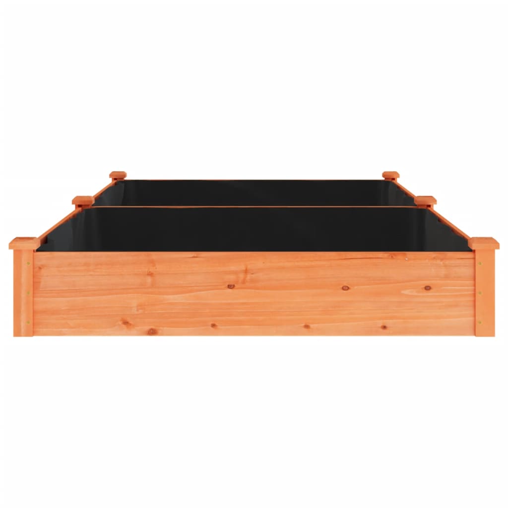 vidaXL Garden Raised Bed with Liner Strawberry Planter Herb Bed Solid Wood Fir-64