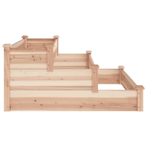 vidaXL Garden Raised Bed Strawberry Planter Vegetable Herb Bed Solid Wood Fir-1