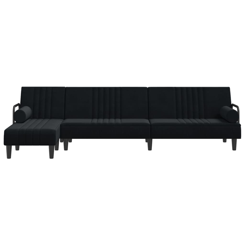 vidaXL Sofa Bed Sleeper Sofa Settee L Shaped Folding Sleeper Couch Bed Velvet-0