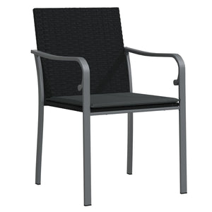 vidaXL Patio Chair Outdoor Seat with Cushions Patio Furniture Poly Rattan-26