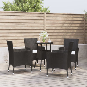 vidaXL Patio Bistro Set with Cushions Outdoor Wicker Furniture Poly Rattan-14