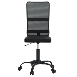 vidaXL Office Chair Black Mesh Fabric-3