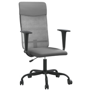 vidaXL Office Chair Office Computer Desk Chair Mesh Fabric and Faux Leather-24