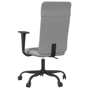 vidaXL Office Chair Rolling Office Computer Desk Chair with Armrest Fabric-5