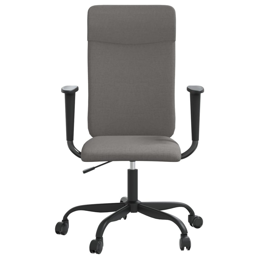 vidaXL Office Chair Rolling Office Computer Desk Chair with Armrest Fabric-6