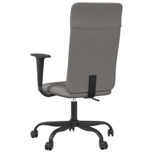 vidaXL Office Chair Rolling Office Computer Desk Chair with Armrest Fabric-10