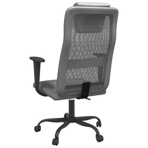vidaXL Office Chair Office Computer Desk Chair Mesh Fabric and Faux Leather-14