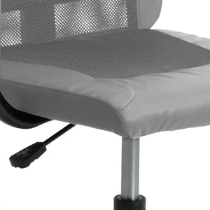 vidaXL Office Chair Office Computer Desk Chair Mesh Fabric and Faux Leather-19