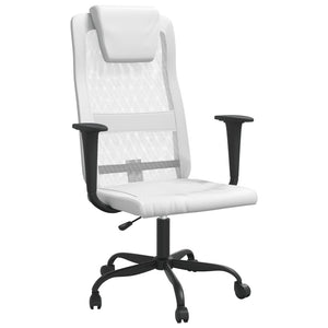 vidaXL Office Chair Office Computer Desk Chair Mesh Fabric and Faux Leather-23