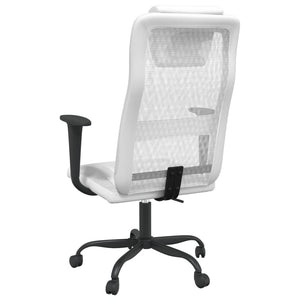 vidaXL Office Chair Office Computer Desk Chair Mesh Fabric and Faux Leather-7