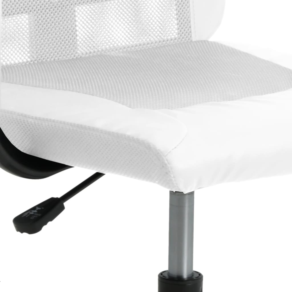 vidaXL Office Chair Office Computer Desk Chair Mesh Fabric and Faux Leather-13