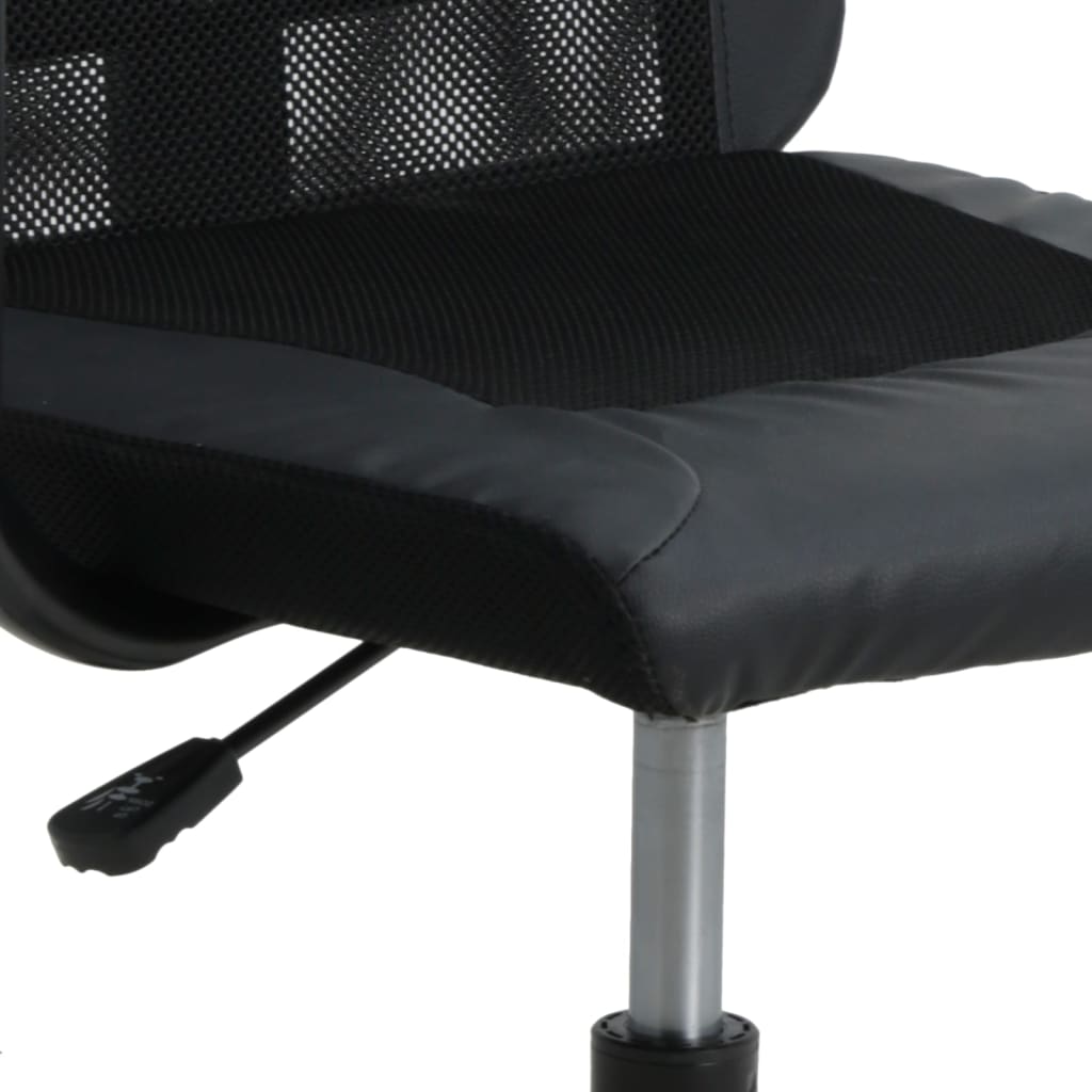 vidaXL Office Chair Rolling Computer Desk Chair Mesh Fabric and Faux Leather-23