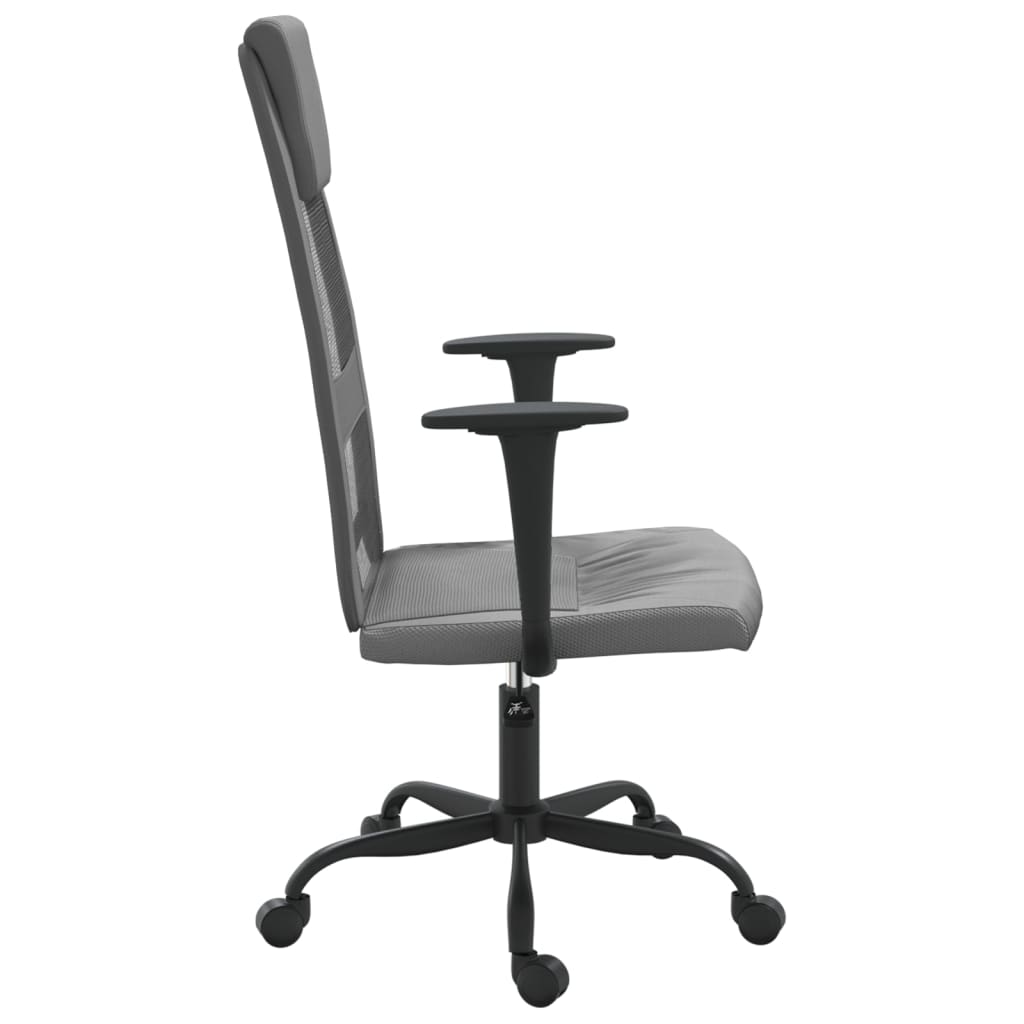 vidaXL Office Chair Rolling Computer Desk Chair Mesh Fabric and Faux Leather-10
