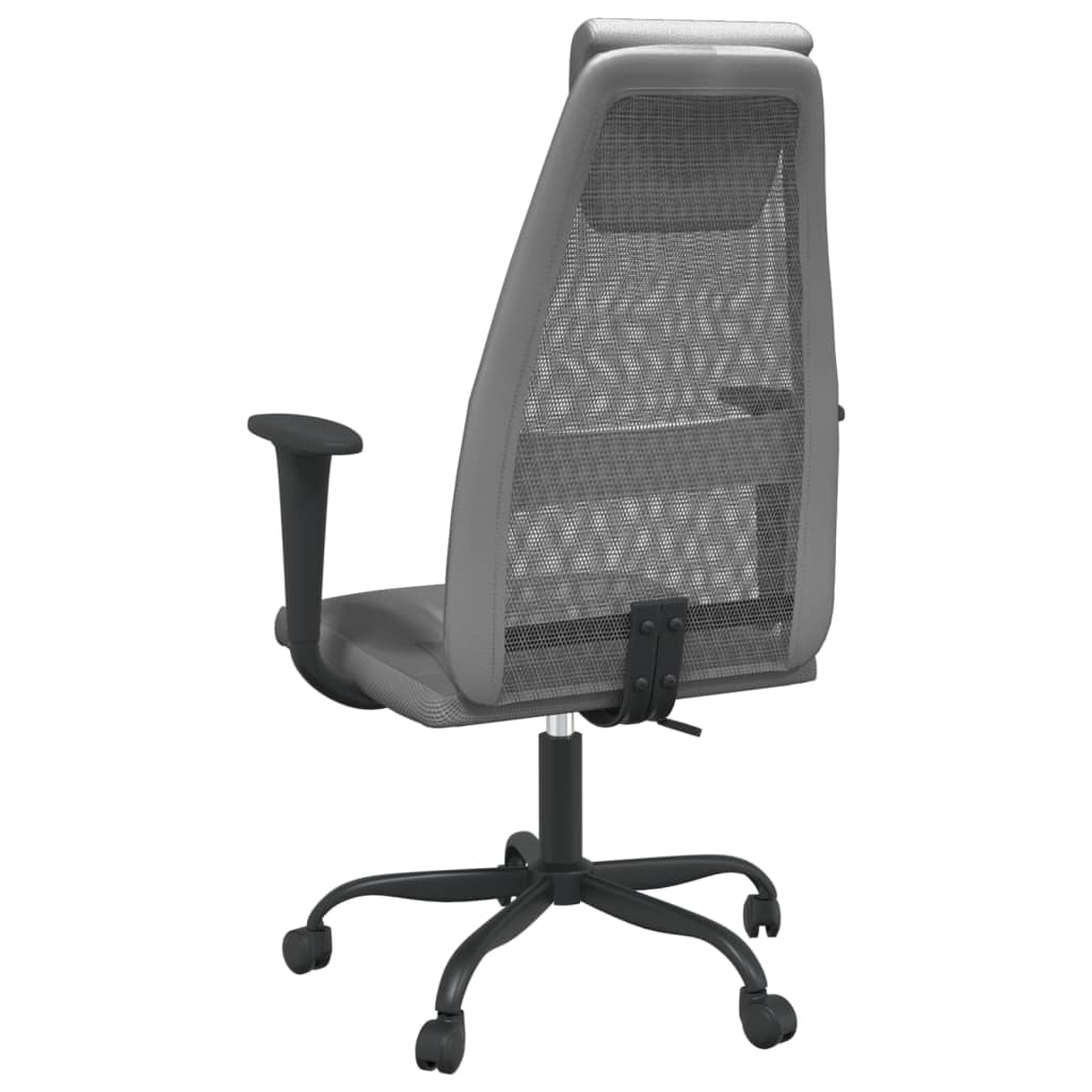 vidaXL Office Chair Rolling Computer Desk Chair Mesh Fabric and Faux Leather-13