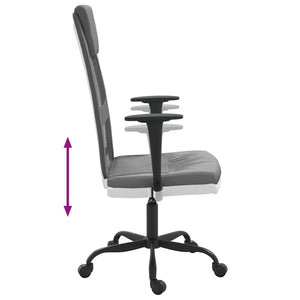 vidaXL Office Chair Rolling Computer Desk Chair Mesh Fabric and Faux Leather-16