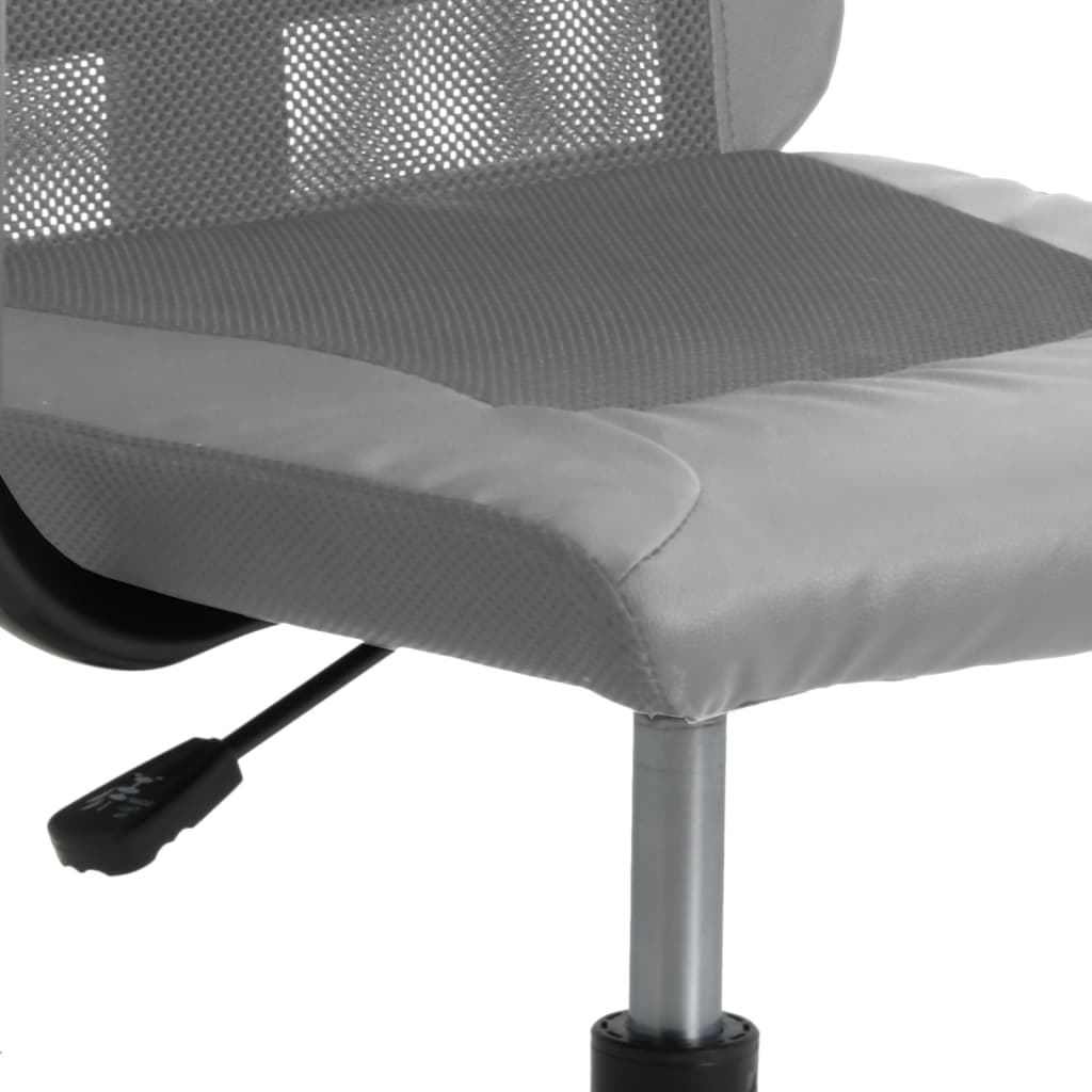 vidaXL Office Chair Rolling Computer Desk Chair Mesh Fabric and Faux Leather-18