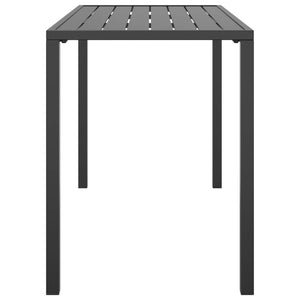 vidaXL Patio Dining Table Anthracite 43.3"x21.3"x27.6" Steel-2