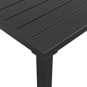 vidaXL Patio Dining Table Anthracite 43.3"x21.3"x27.6" Steel-4