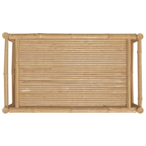 vidaXL Patio Coffee Table 39.4"x21.7"x13" Bamboo-3