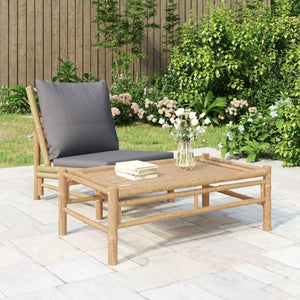 vidaXL Patio Coffee Table 39.4"x21.7"x13" Bamboo-0