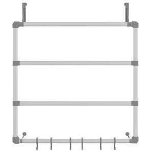 vidaXL Towel Hanger 26.4"x5.9"x26" Aluminum-1