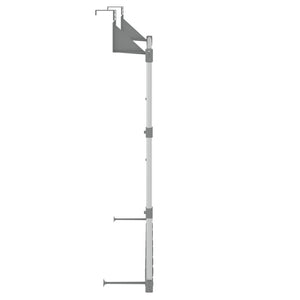 vidaXL Towel Hanger 26.4"x5.9"x26" Aluminum-2