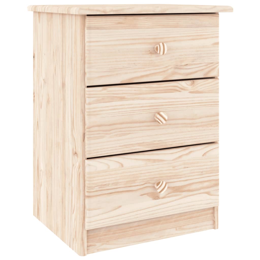 vidaXL Bedside Cabinet ALTA 16.1"x13.8"x21.7" Solid Wood Pine-7