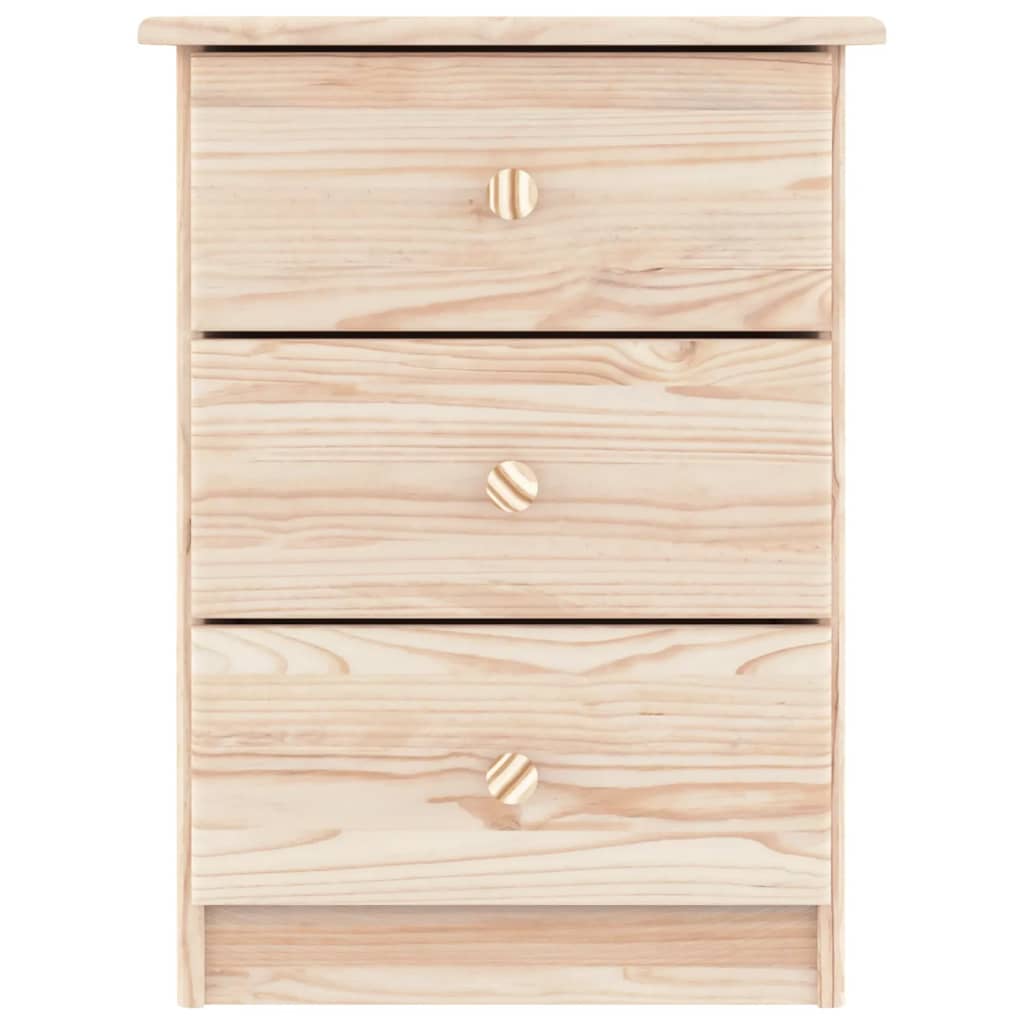vidaXL Bedside Cabinet ALTA 16.1"x13.8"x21.7" Solid Wood Pine-1