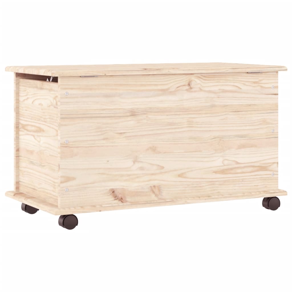 vidaXL Storage Chest Trunk Toy Box Chest for Entryway ALTA Solid Wood Pine-5