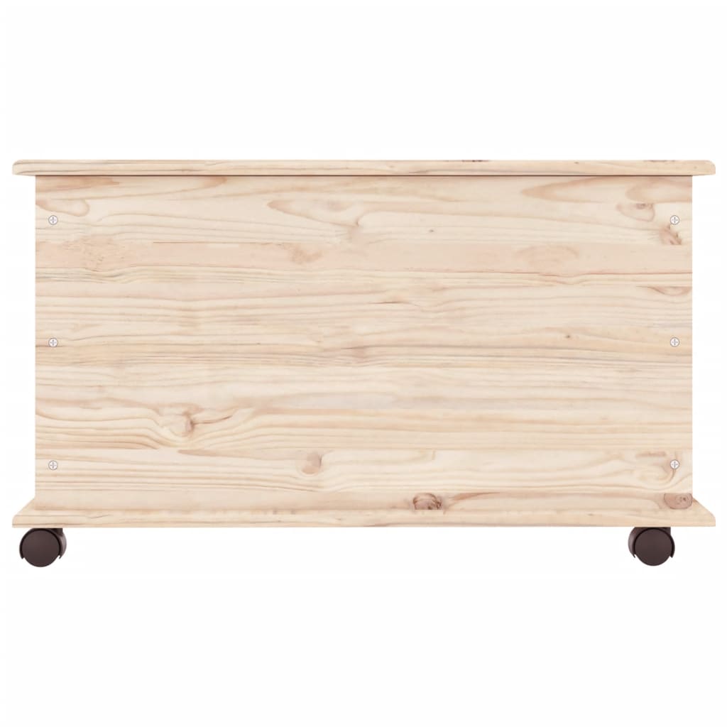 vidaXL Storage Chest Trunk Toy Box Chest for Entryway ALTA Solid Wood Pine-7