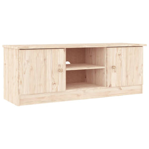 vidaXL TV Stand Entertainment Center with Open Shelf ALTA Solid Wood Pine-0