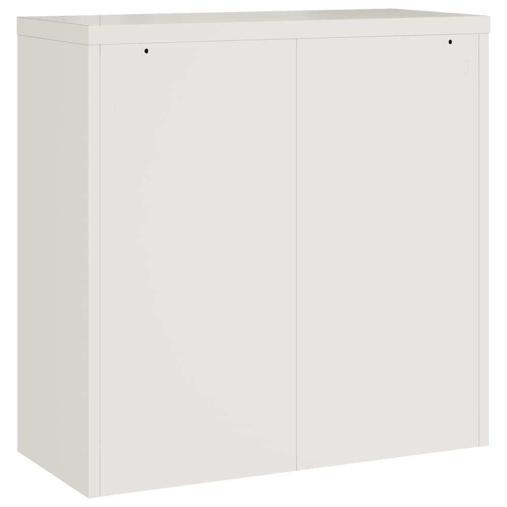 vidaXL Office Cabinet File Cabinet Storage Filing Cabinet with 2 Doors Steel-65