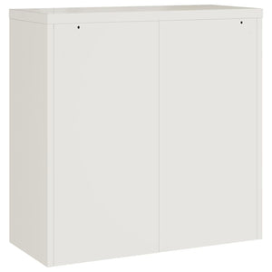 vidaXL Office Cabinet File Cabinet Storage Filing Cabinet with 2 Doors Steel-65