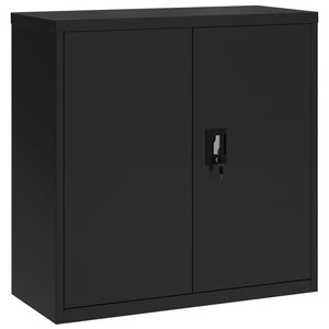 vidaXL Office Cabinet File Cabinet Storage Filing Cabinet with 2 Doors Steel-92