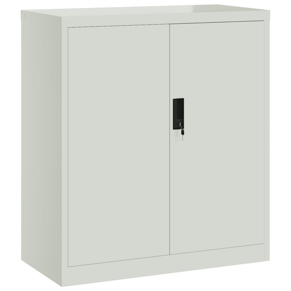 vidaXL File Cabinet Lockable Metal Storage Filing Cabinet with Doors Steel-27