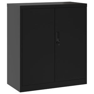 vidaXL File Cabinet Lockable Metal Storage Filing Cabinet with Doors Steel-34