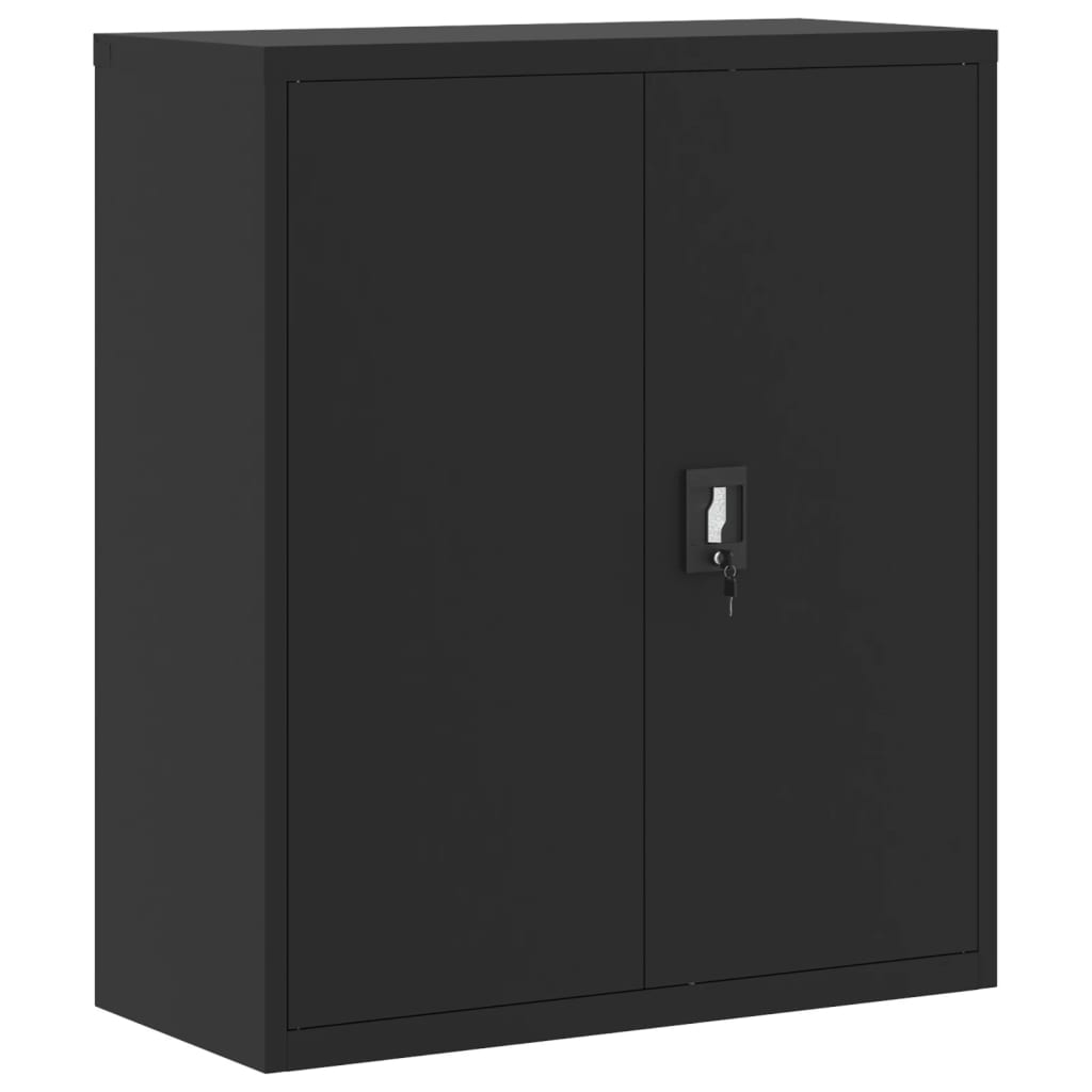 vidaXL Office Cabinet File Cabinet Storage Filing Cabinet with 2 Doors Steel-5