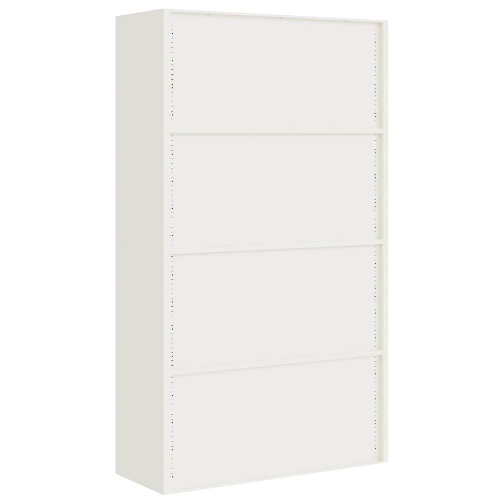 vidaXL File Cabinet Lockable Storage Unit Filing Cabinet with Doors Steel-1