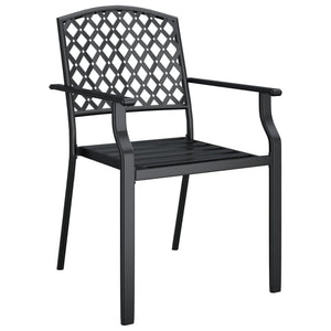 vidaXL 5 Piece Patio Dining Set Anthracite Steel-45