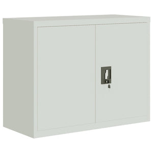 vidaXL File Cabinet Storage Unit Filing Cabinet for Office Light Gray Steel-41