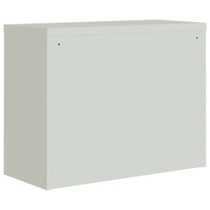 vidaXL File Cabinet Storage Unit Filing Cabinet for Office Light Gray Steel-20